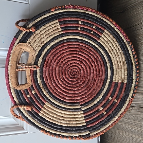 Burkina Faso Handmade Leather African Style Shoulder Bag - Picture 2 of 9